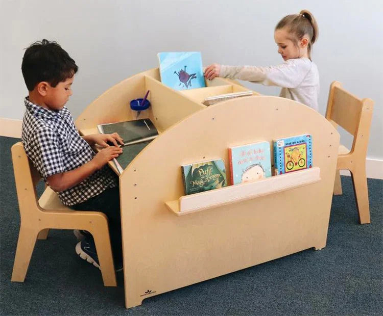 WB1867 - Two Student Adjustable Library Desk by Whitney Bros