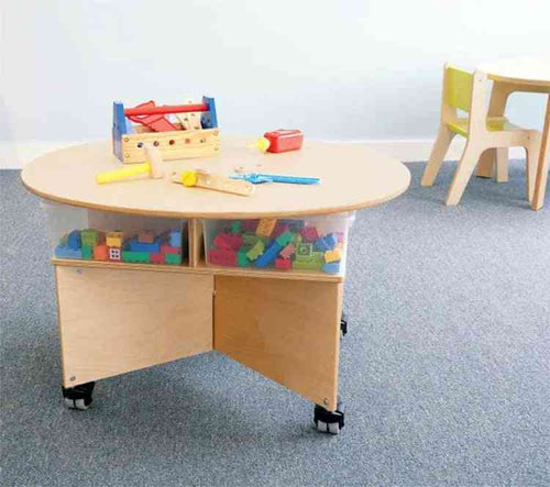 WB1816 - Mobile Collaboration Table With Trays by Whitney Bros