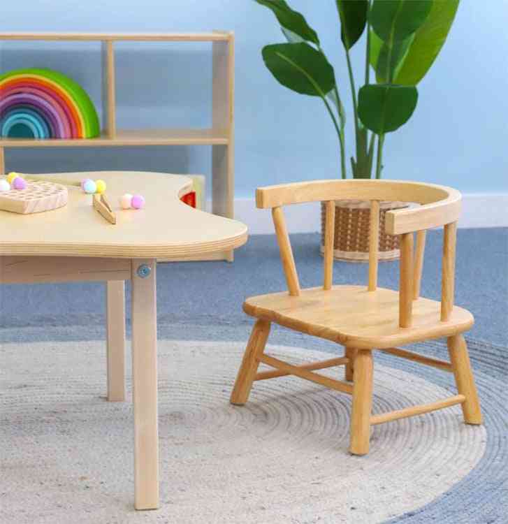 WB7178 - Bentwood Back Maple Toddler Chair 7"H in a preschool setting with ergonomic curved backrest and natural maple finish, ideal for toddlers.