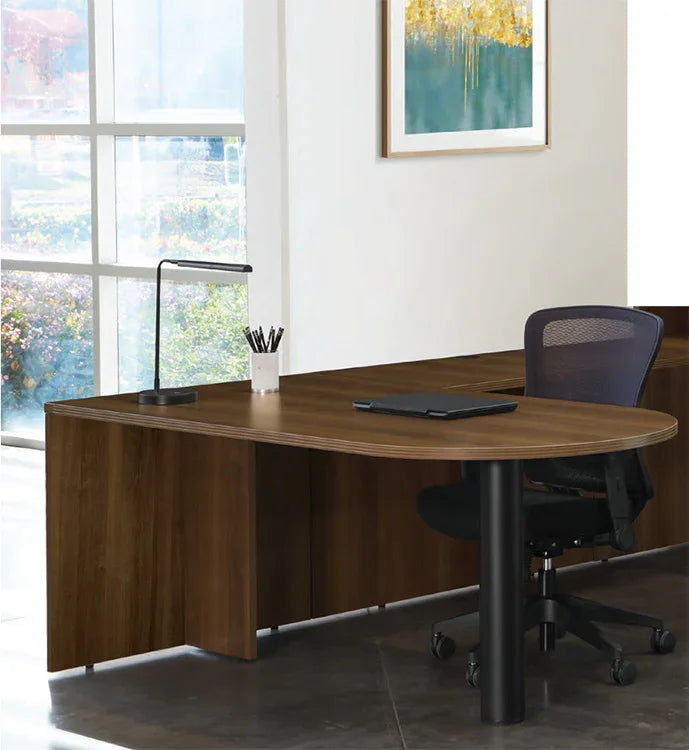 NAP-TYP47 - Napa 'L' Shape Bullet End Office Desk by OSP