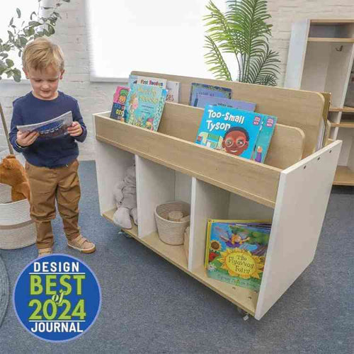 WB1937 - elevatED Mobile Book Storage Island by Whitney Bros