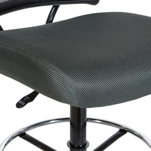 13-37N20D-2M - Deluxe Drafting Chair w/ AirGrid Back & Grey Mesh Seat by Office Star