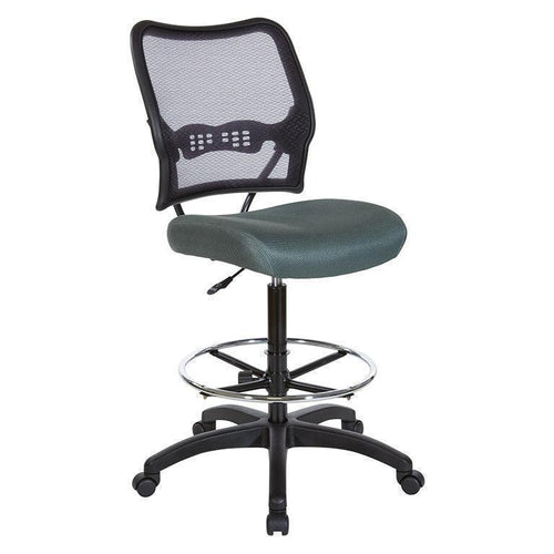13-37N20D-2M - Deluxe Drafting Chair w/ AirGrid Back & Grey Mesh Seat by Office Star