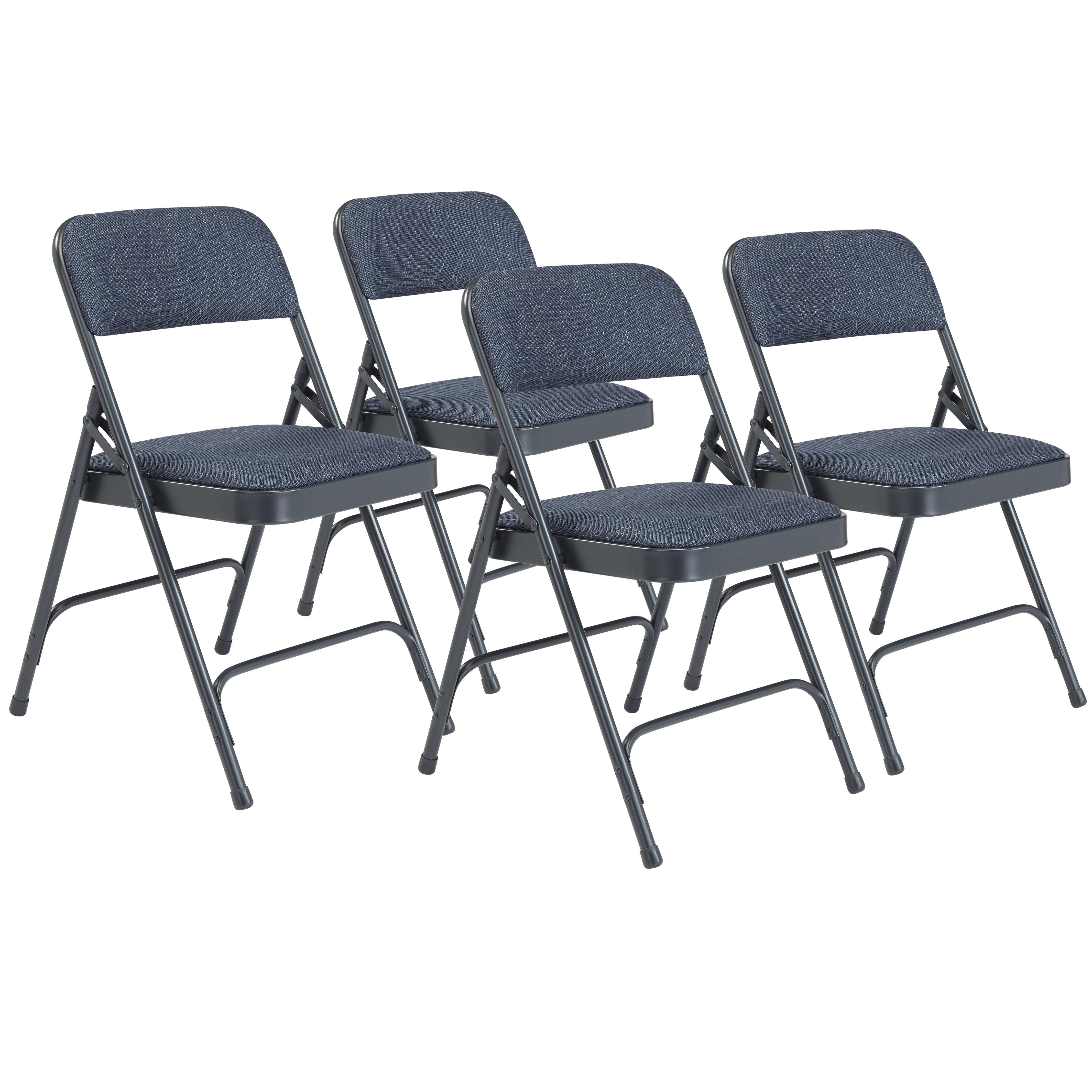 2200 - Premium Steel, Fabric Upholstery Folding Chair by NPS (4 pack)