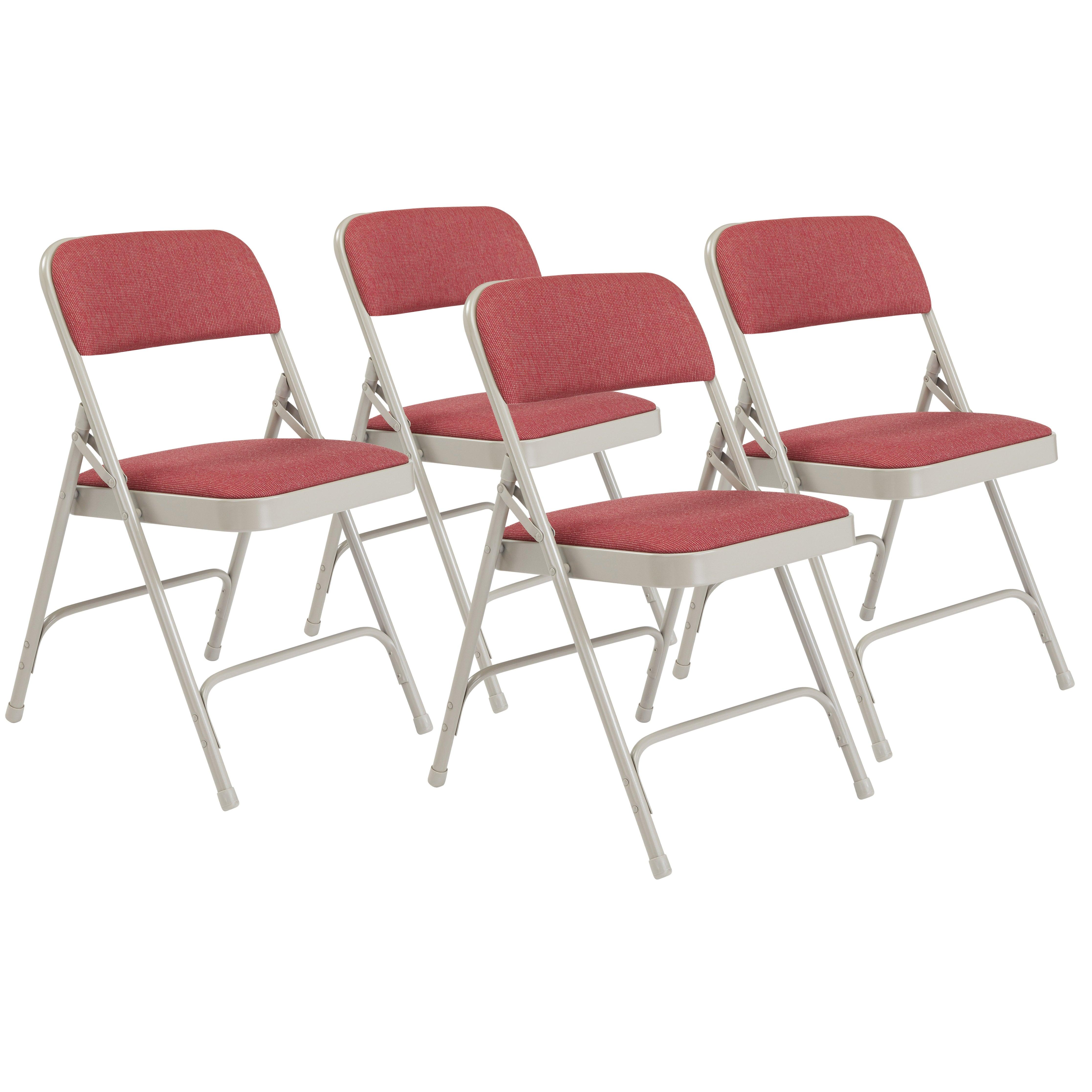 2200 - Premium Steel, Fabric Upholstery Folding Chair by NPS (4 pack)