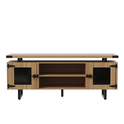 MRLWCGD - Mirella Low Wall Cabinet Glass Doors by Safco