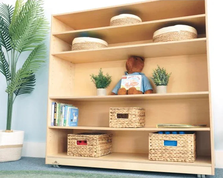 WB1849 - Mobile Five Shelf Cabinet 48"H by Whitney Bros