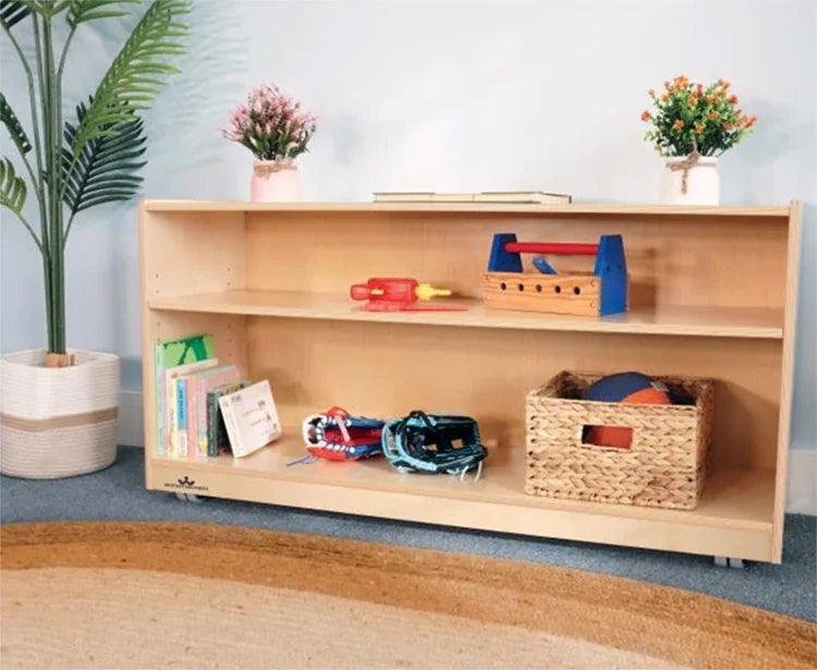 WB1852 - Mobile Two Shelf Cabinet 24"H by Whitney Bros