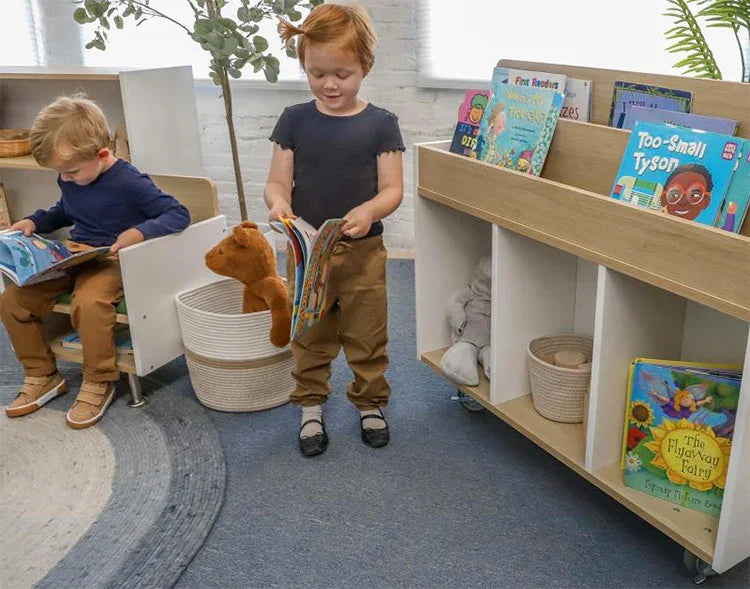 WB1937 - elevatED™ Mobile Book Storage Island by Whitney Bros