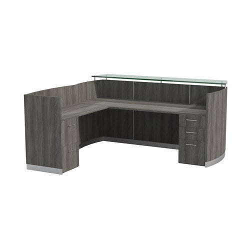 MNRSL - Medina 'L' Shape Reception Desk by Safco