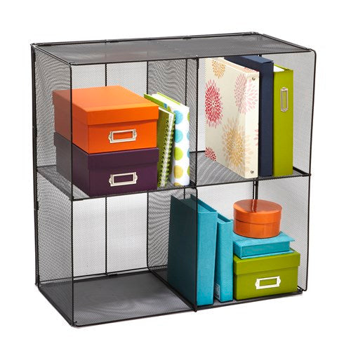 2172 - Safco Products Onyx Mesh Cubes Desktop Organizer