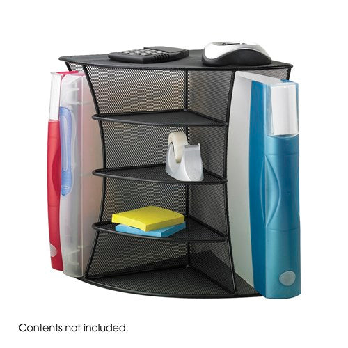 3261 - Onyx Mesh Desk Corner Organizer  by Safco