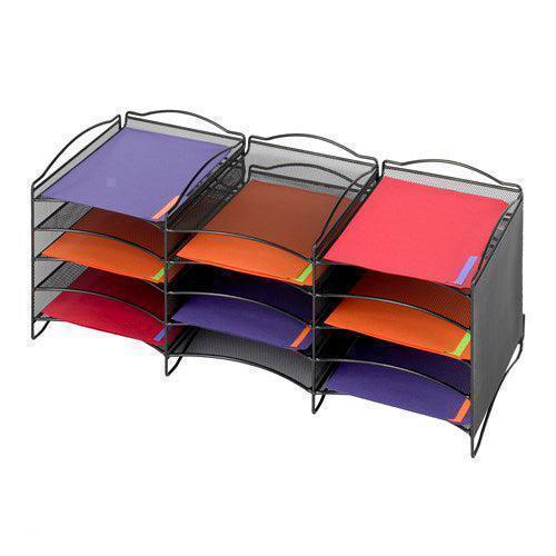 9430 - Onyx™ 12 Compartment Mesh Literature Organizer  by Safco