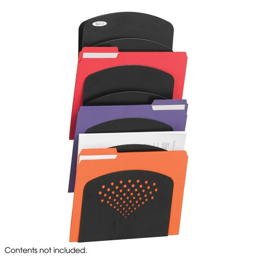 3185 - Seven Pocket Steel Wall Rack, by Safco