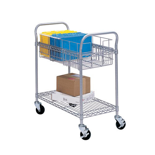 Safco Deskside Wire Machine Stand Utility Cart with 2 Shelves & Wheels (2  Pack), 1 Piece - Kroger