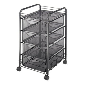 5214 - Onyx™ Mesh Cart with 4 Drawers by Safco