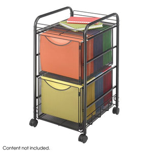 5212 - Onyx™ Mesh File Cart with 2 File Drawers by Safco