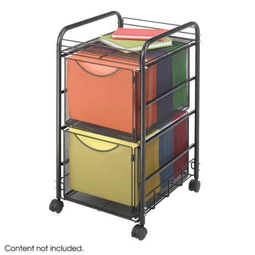 5212 - Onyx™ Mesh File Cart with 2 File Drawers by Safco