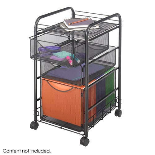 5213 - Onyx™ Mesh File Cart with 3 Drawers by Safco