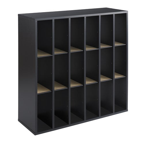 7765 - Wood 18 Compartment Mail Sorter by Safco