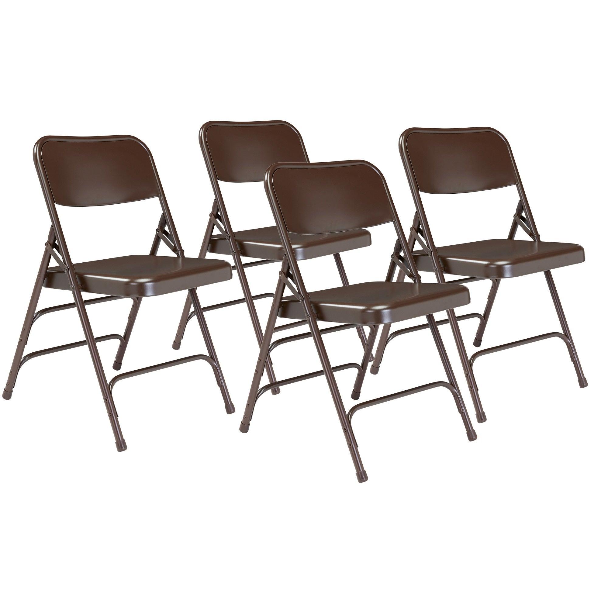 300 - Premium Triple-Brace Folding All-Steel Chair by NPS (4 pack)