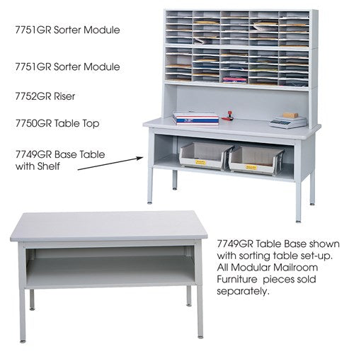 7749 - Complete E-Z Sort® Sorting Table by Safco