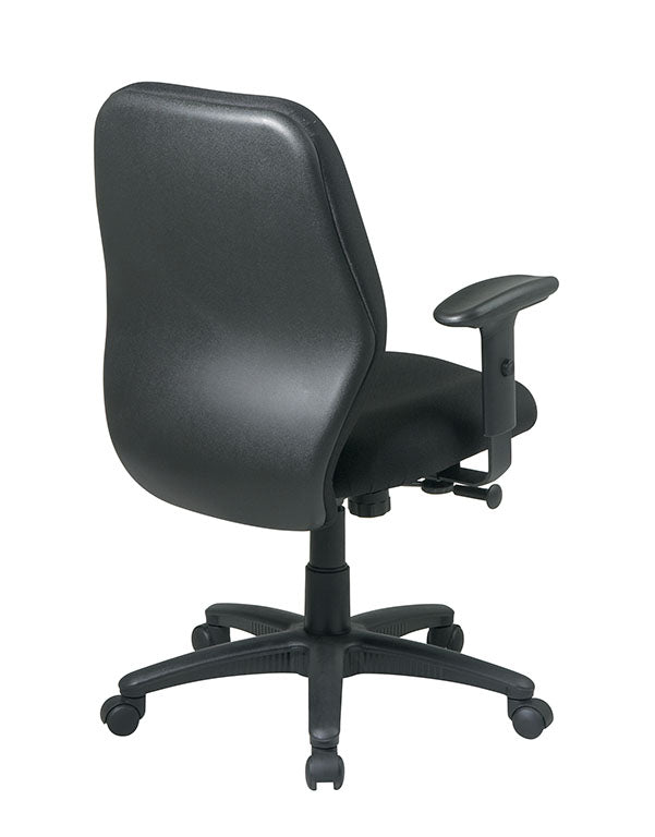 3121 - Mid Back 2-to-1 Synchro Tilt Ergonomic Chair w/ Adjustable Padded Arms by OSP