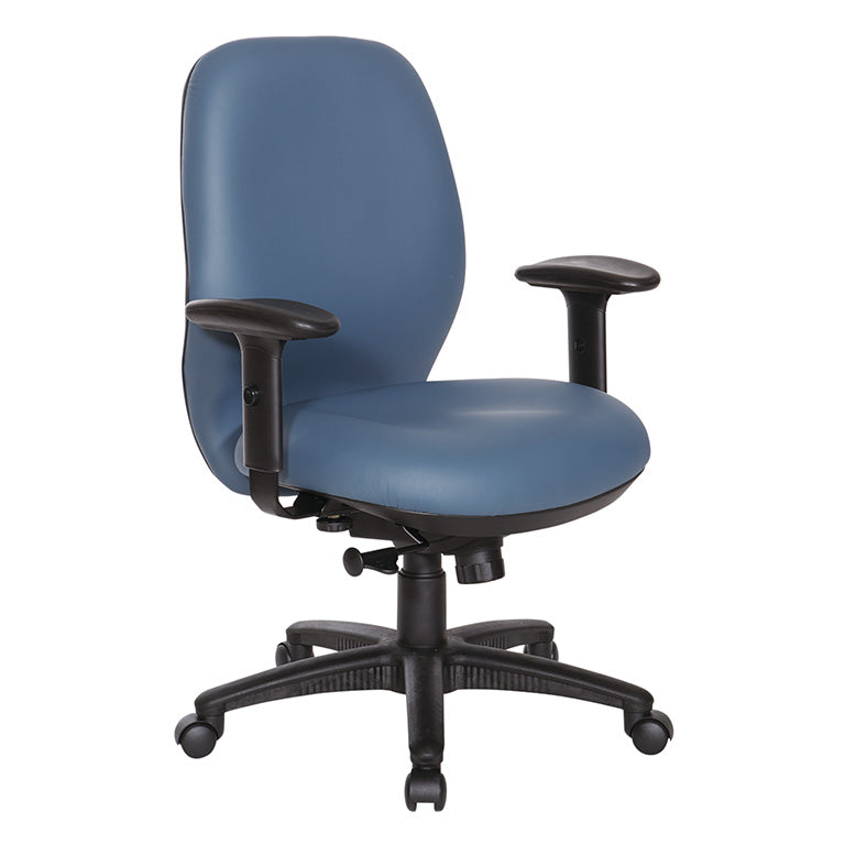 3121D - Mid Back 2-to-1 Synchro Tilt Ergonomic Chair in Dillon Antimicrobial by OSP