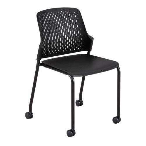 4314 - Next™ Stack Chair w/ Casters (4 pk) by Safco