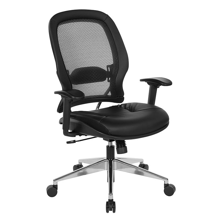 335-E37P918P - Professional Air Grid Back Chair with Bonded Leather Seat by Office Star