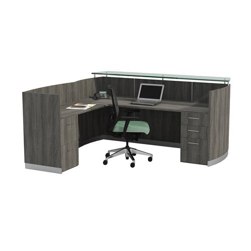 MNRSL - Medina 'L' Shape Reception Desk by Safco
