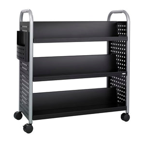 5335 - Scoot™ Double Sided 6 Shelf Book Cart by Safco
