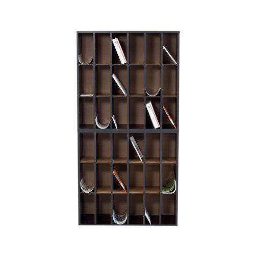 7765 - Wood 18 Compartment Mail Sorter by Safco