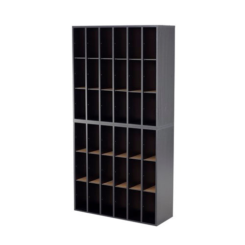 7765 - Wood 18 Compartment Mail Sorter by Safco