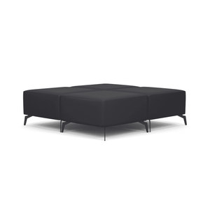 OfficeSource Saxon 4-Seat Modular Lounge Reception Bench
