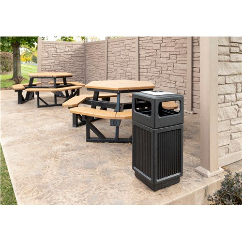 9474 - Canmeleon™ Recessed Panel, Ash Urn, Side Open, 15 Gal by Safco