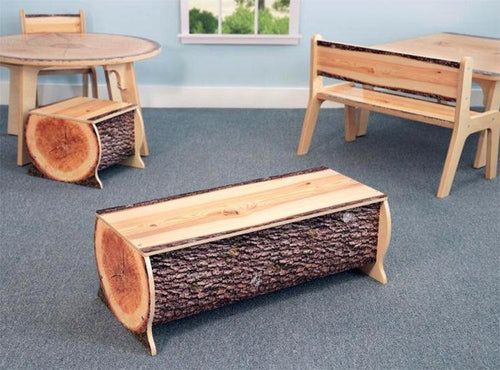 WB0898 - Nature View Live Edge Log Bench 10
