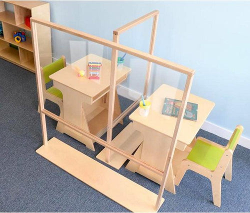 WB0534 - Floor Standing Acrylic Partition by Whitney Bros