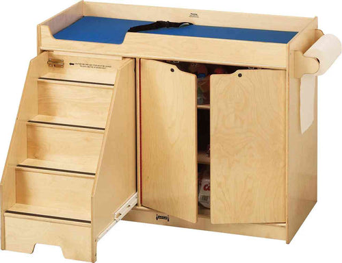 5131JC - Jonti-Craft Toddler Changing Table w/ Stairs & Cabinet