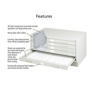 4969 - Facil Steel Flat File-Small  by Safco