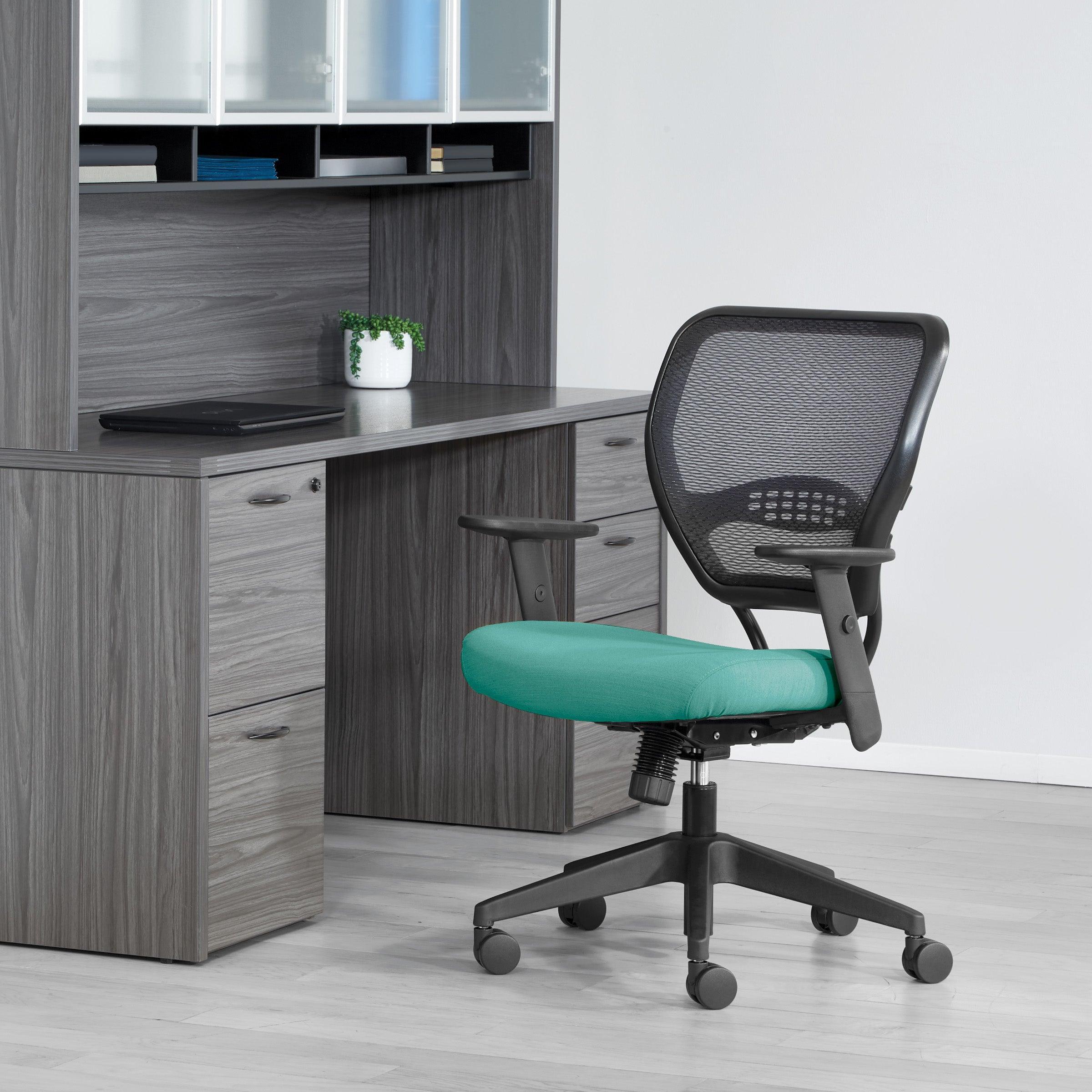 5500-F - Professional Air Grid Back Managers Chair with Colored Fabric Seat by OSP