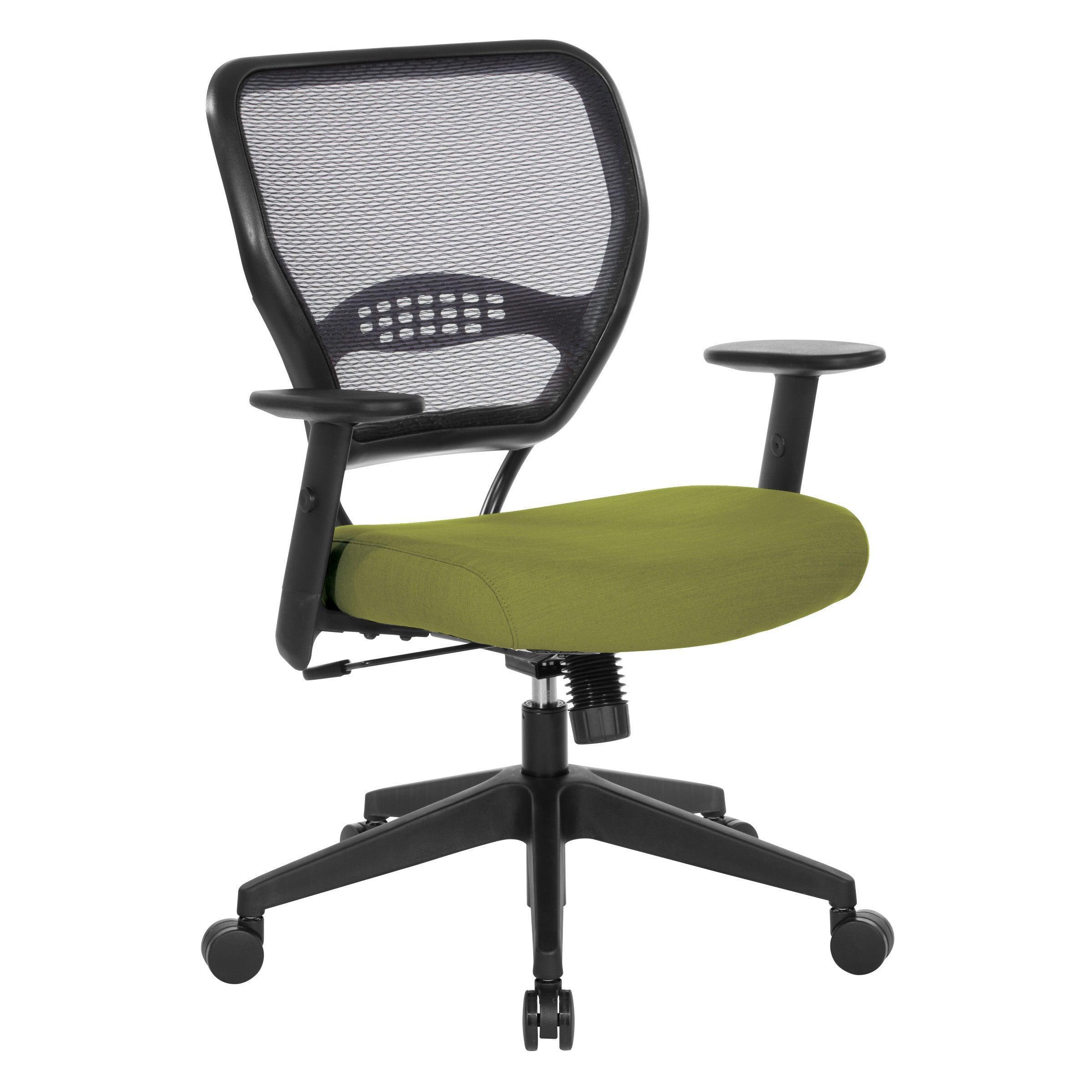 5500-F - Professional Air Grid Back Managers Chair with Colored Fabric Seat by OSP