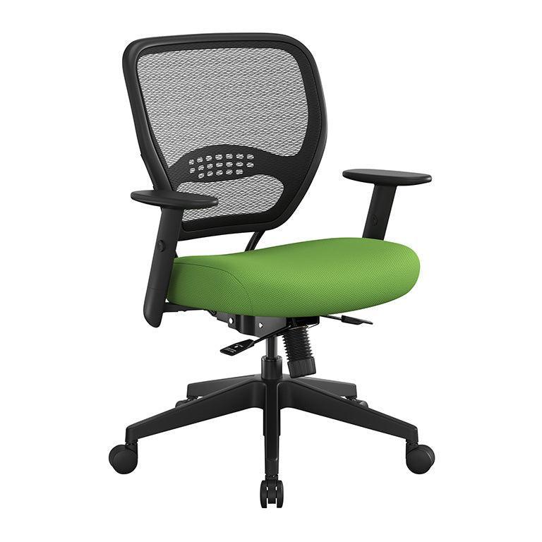 5500SL-M - Office Star Space Air Grid Back Managers Chair w/ Colored Mesh Seat & Seat Slider