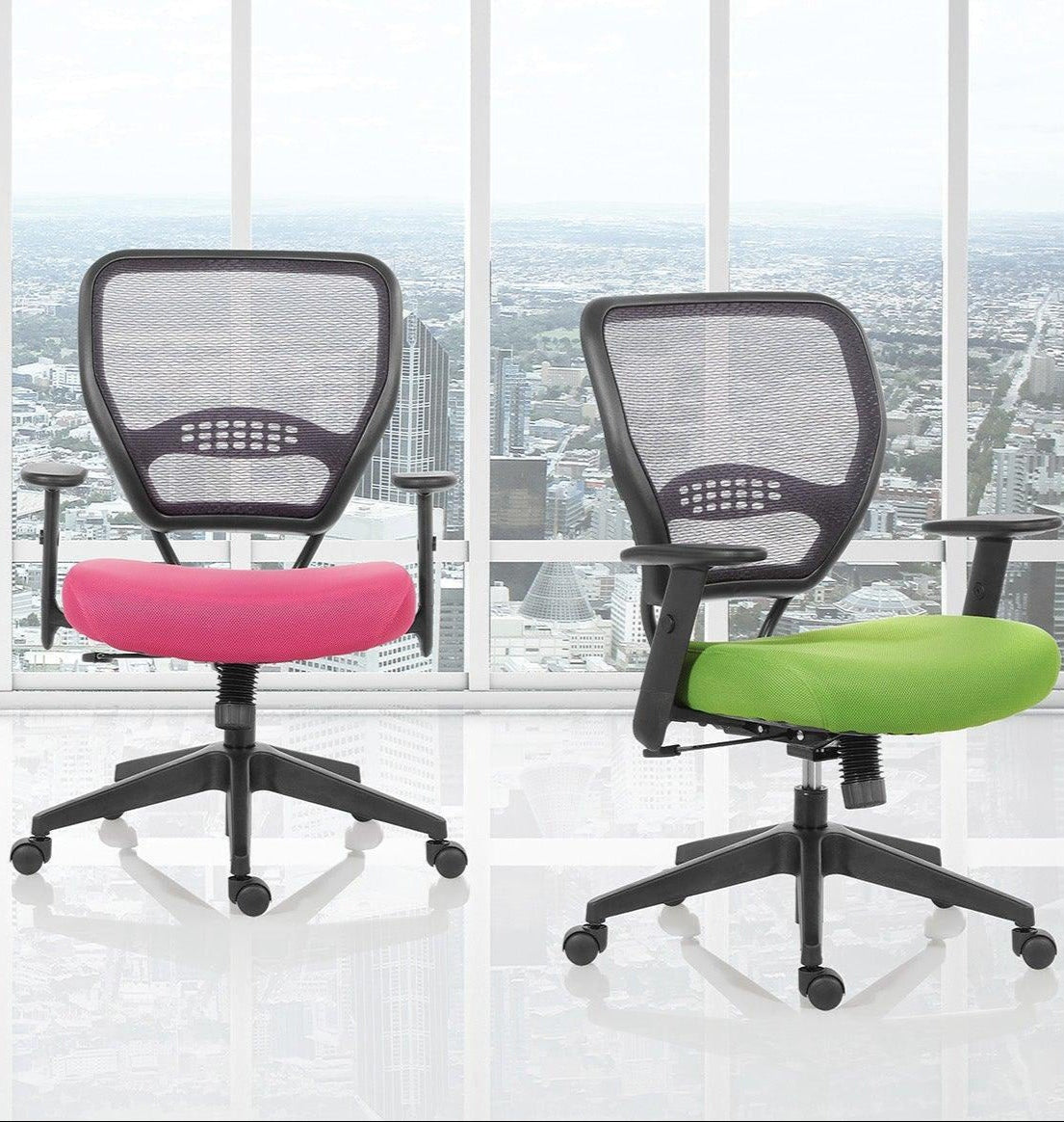 5500-M - Professional Air Grid Back Managers Chair with Colored Mesh Seat by OSP