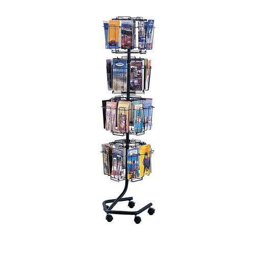 4128 - Rotary Brochure Floor Display by Safco