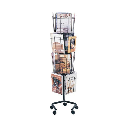 4139 - Rotary Literature Floor Display by Safco
