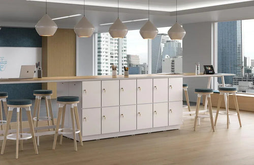 CC10 - Resi Storage Bistro Height Collaborative Workstation by Safco