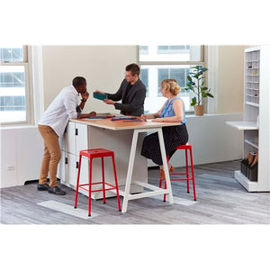 CC11 - Resi Storage Bistro Height Compact Collaborative Workstation by Safco
