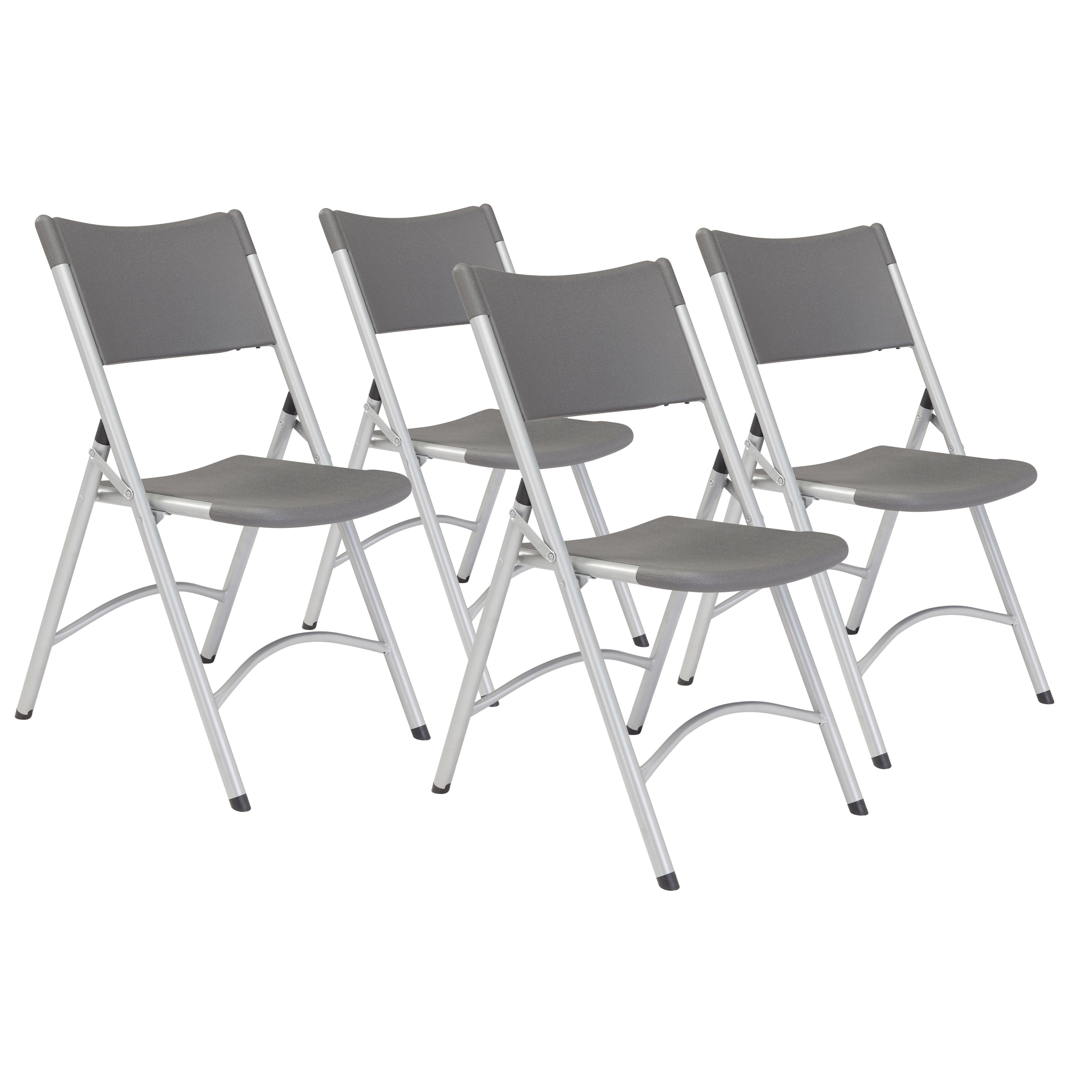 600 - Blow-Molded Folding Chair by NPS (4 pack)