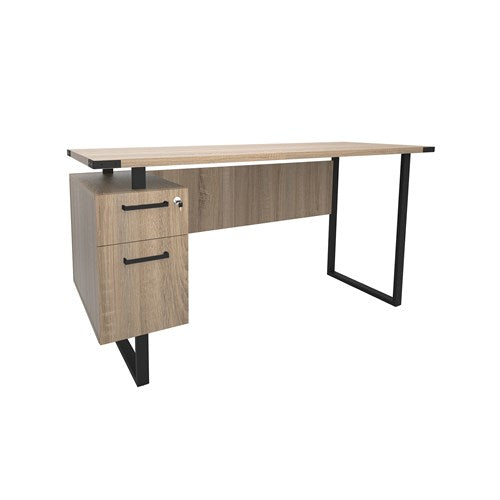 5513 - Mirella Soho Desk with Built in Pedestal by Safco